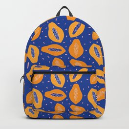 Papayas in Blue Orange  Backpack