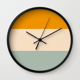 Heracles - Minimal Summer Retro Stripes Wall Clock