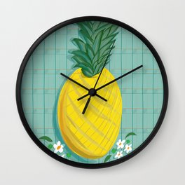 pineapple trad Wall Clock