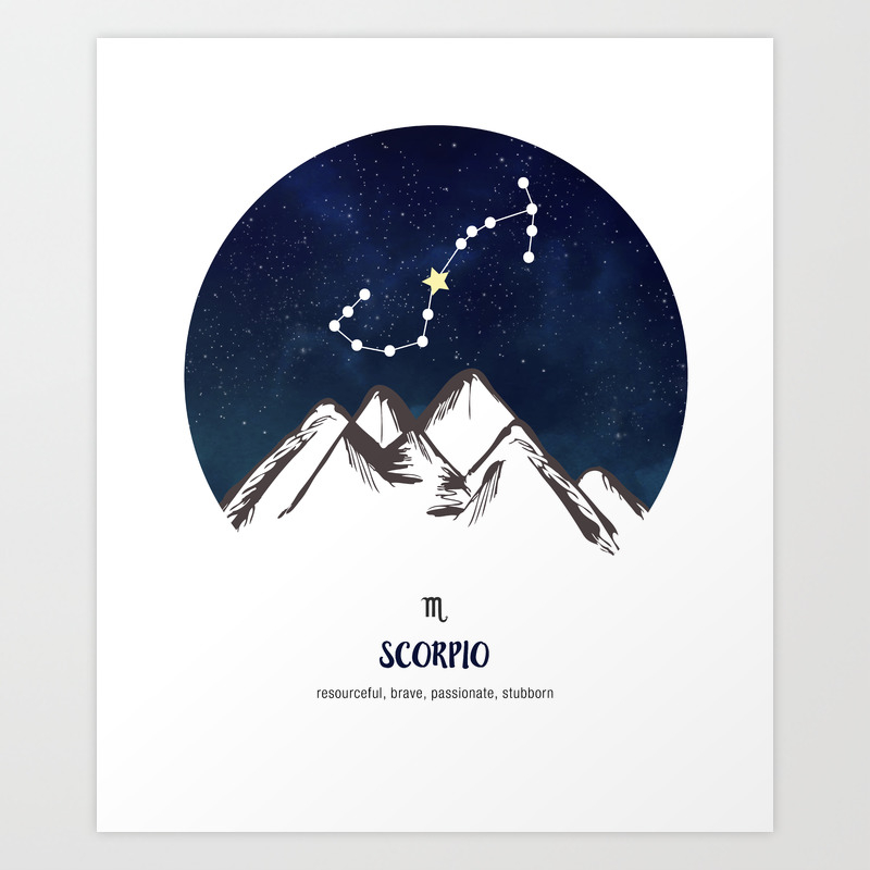 Scorpio ACEO original acrylic miniature painting Scorpio artist card Zodiac sign Colorful ACEO Zodiac sign art Scorpio art card