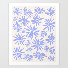 Daisies Lilac 2 Art Print