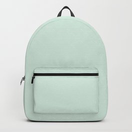 Pale Seafoam Solid Color Pairs To Sherwin Williams 2021 Trending Color Embellished Blue SW 6749 Backpack