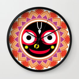 Jahannatha Mandala, Hare Krishna, The Lord of the Universe, Big Smile Wall Clock