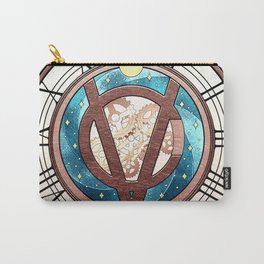 Tick Tock says the Victubia Clock Carry-All Pouch | Digital, Drawing, Clock, Face, Victubia, Steampunk, Illustration, Concept, Vintage 