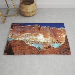 Breathtaking, Spectacular Red Rock Canyons Majestic Scenic Landscape Rug