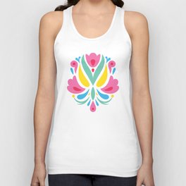 Otomi Floral Composition Mexican Floral Art Tank Top