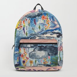 Partly Sunny With a Chance of Rainflowers Backpack