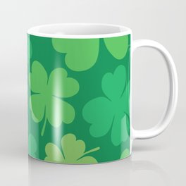 Lucky 4 Leaf Clover Pattern Coffee Mug