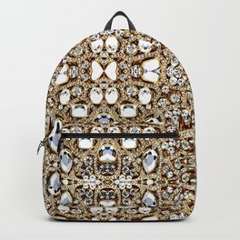 jewelry gemstone silver champagne gold crystal Backpack