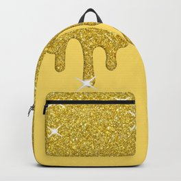 Dripping Gold Glitter Effect & Sparkles Backpack