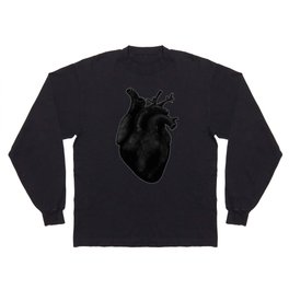 Black Heart Long Sleeve T Shirt