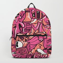 Pager One Character Collage Royal Stain Backpack