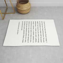 Jane Eyre Quote Rug