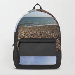 Mirrored beach photo Backpack