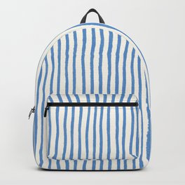 simple stripe_tropical blue Backpack