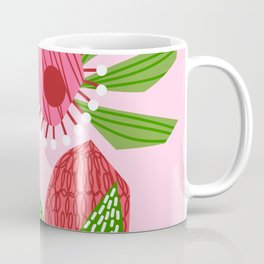 Flowers on pink Coffee Mug
