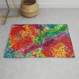 Color Theory Clash Rug