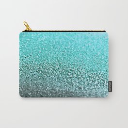 TEAL GLITTER Carry-All Pouch