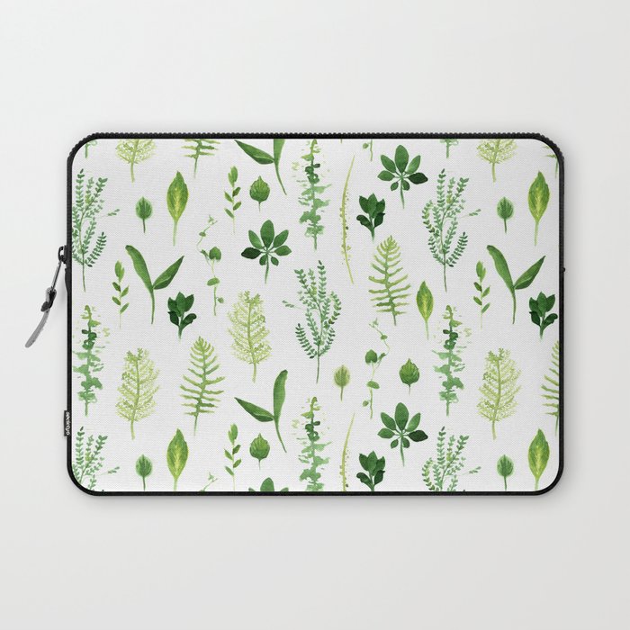 Leaves Laptop Sleeve by crumpetsandcrabsticks | Society6