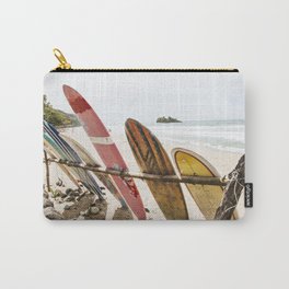 Surfing in Playa Cocles Carry-All Pouch | Surf, Costarica, Beach, Sun, Photo, Surfboard 