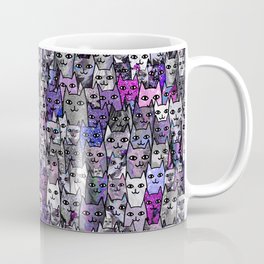 Ultraviolet Gemstone Cats Coffee Mug