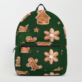 Gingerbread Cookies in green Backpack