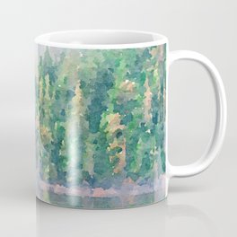 Foggy forest watercolor painting #34 Coffee Mug