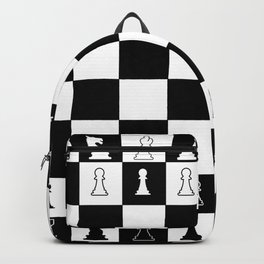 Chess Board Layout Backpack