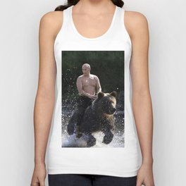 Vladimir Putin Riding a Bear Tank Top