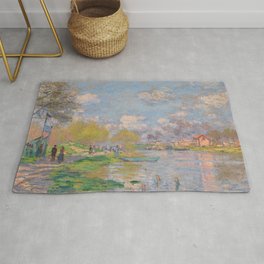 Claude Monet "Spring by the Seine" Rug