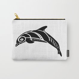Dolphin Vibez Carry-All Pouch | Bold, Drawing, Spirit, Boho, Tribal, Delicate, Tattoo, Clean, Digital, Trippy 