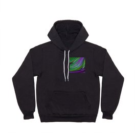 Purple Green Contemporary Abstract Hoody