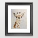 Giraffe Gerahmter Kunstdruck