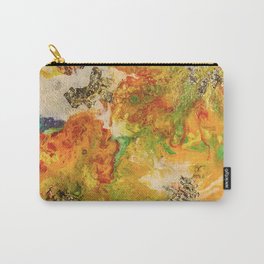 Summer Flowers’ #1 in gold, orange, yellow white with a touch of green ł Carry-All Pouch
