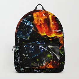 Fist Fire Breaking Glass Fantasy Backpack