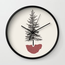 Fir Pine Wall Clock
