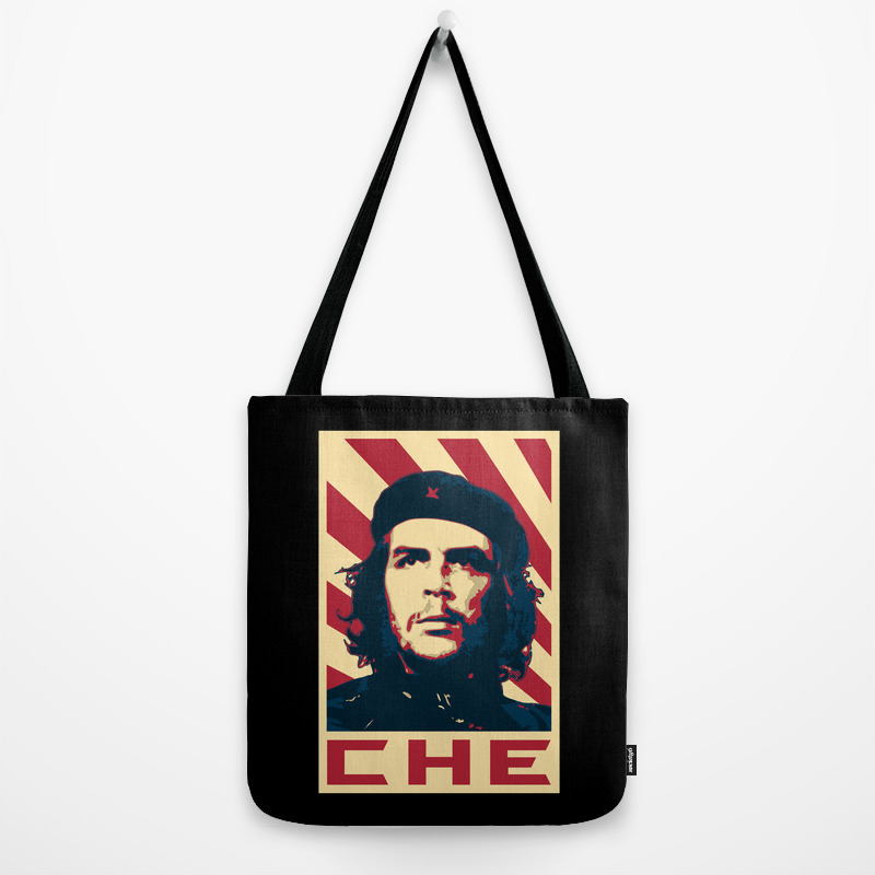 Che Guevara Retro Political Tote Reusable Shopping Canvas Bag Gift 