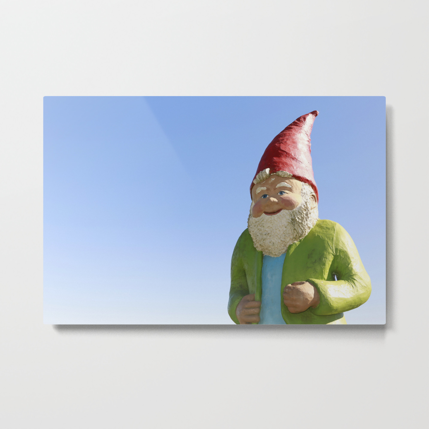 Giant Garden Gnome Metal Print By Jenaardell Society6