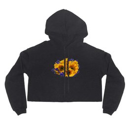 Bouquet of Sunflowers and Purple Statice Hoody