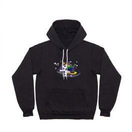 Flossing Rainbow Unicorn with Starry Background Hoody