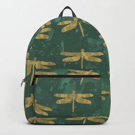 Golden Dragonflies Backpack