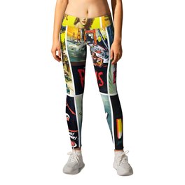 50s Sci-Fi Movie Poster Collection #1 Leggings