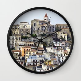 Urban Landscape - Cathedral - Sicily - Italy Wall Clock