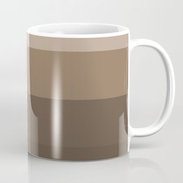 Brown Taupe Stripes Coffee Mug