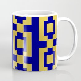 Gold and blue pattern Coffee Mug