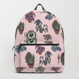 Begonia Illustrated Pattern Backpack