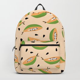 Papaya Love Pattern Backpack