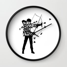 the Girl on Fire Wall Clock
