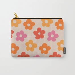Retro 60s 70s Flowers Pattern #pattern #vintage Carry-All Pouch